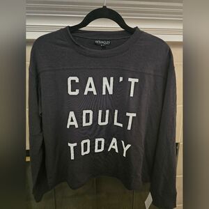 Fifth Sun Charcoal 'Can't Adult Today' Sweatshirt